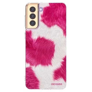 Picasee silikonski prozorni ovitek za Samsung Galaxy S21+ 5G G996F - Pink Moo