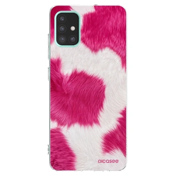 Picasee silikonski prozorni ovitek za Samsung Galaxy M31s - Pink Moo