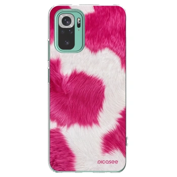 Picasee silikonski prozorni ovitek za Xiaomi Redmi Note 10 Pro - Pink Moo