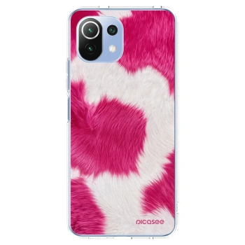 Picasee silikonski prozorni ovitek za Xiaomi Mi 11 Lite - Pink Moo