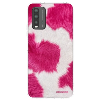 Picasee silikonski prozorni ovitek za Xiaomi Redmi 9T - Pink Moo