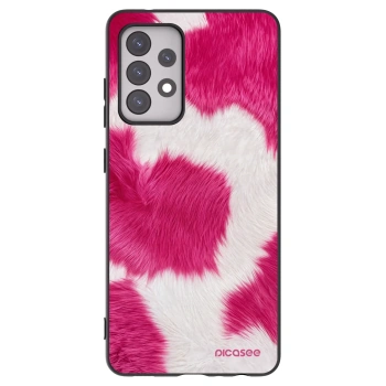 Picasee silikonski črni ovitek za Samsung Galaxy A52s 5G A528B - Pink Moo