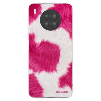 Picasee silikonski prozorni ovitek za Huawei Nova 8i - Pink Moo