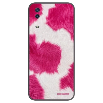 Picasee silikonski črni ovitek za Vivo Y11s - Pink Moo