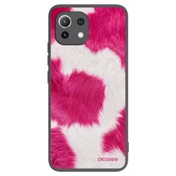 Picasee silikonski črni ovitek za Xiaomi 11 Lite 5G NE - Pink Moo