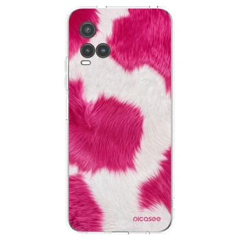 Picasee silikonski prozorni ovitek za Vivo Y33s - Pink Moo