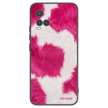 Picasee silikonski črni ovitek za Vivo Y33s - Pink Moo