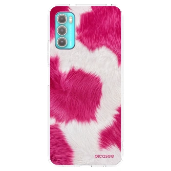 Picasee silikonski prozorni ovitek za Motorola Moto G60 - Pink Moo