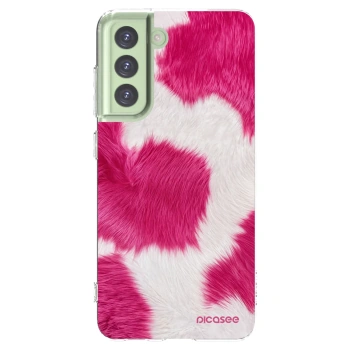Picasee silikonski prozorni ovitek za Samsung Galaxy S21 FE 5G - Pink Moo