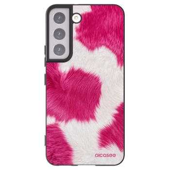 Picasee silikonski črni ovitek za Samsung Galaxy S22 5G - Pink Moo