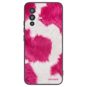 Picasee silikonski črni ovitek za Vivo V23 5G - Pink Moo