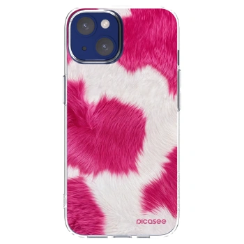 Picasee silikonski prozorni ovitek za Apple iPhone 14 - Pink Moo