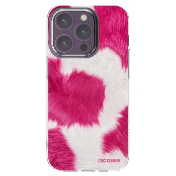 Picasee silikonski prozorni ovitek za Apple iPhone 14 Pro - Pink Moo