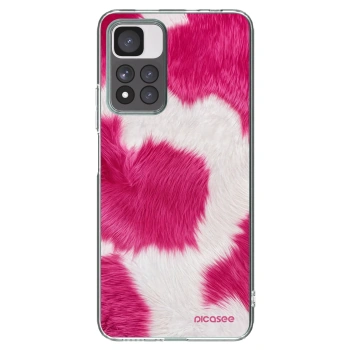 Picasee silikonski prozorni ovitek za Xiaomi Redmi Note 11 Pro+ 5G - Pink Moo