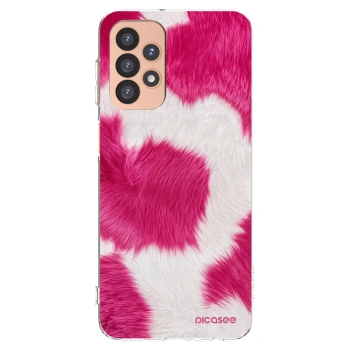 Picasee silikonski prozorni ovitek za Samsung Galaxy A23 A236B 5G - Pink Moo