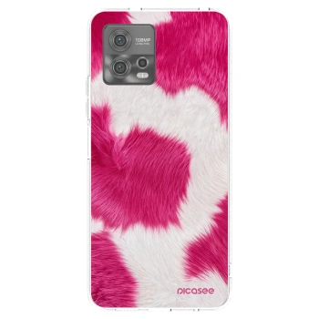 Picasee silikonski prozorni ovitek za Motorola Moto G72 - Pink Moo