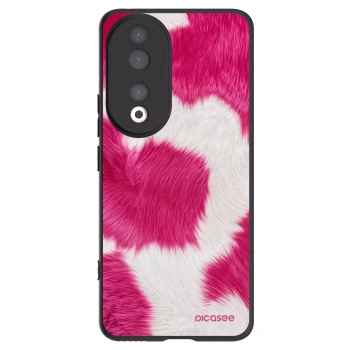 Picasee silikonski črni ovitek za Honor 90 5G - Pink Moo