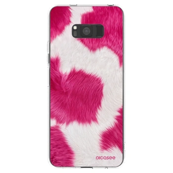 Picasee silikonski prozorni ovitek za Samsung Galaxy S8 G950F - Pink Moo