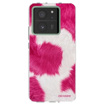 Picasee silikonski prozorni ovitek za Xiaomi 13T - Pink Moo