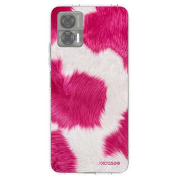 Picasee silikonski prozorni ovitek za Motorola Edge 30 Neo - Pink Moo