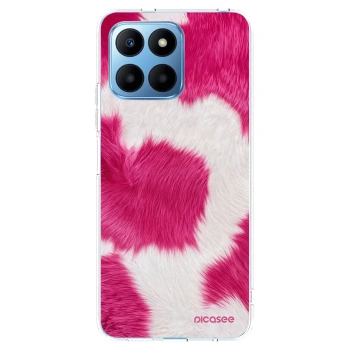 Picasee silikonski prozorni ovitek za Honor 70 Lite - Pink Moo