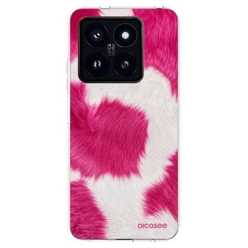 Picasee silikonski prozorni ovitek za Xiaomi 14 Pro - Pink Moo