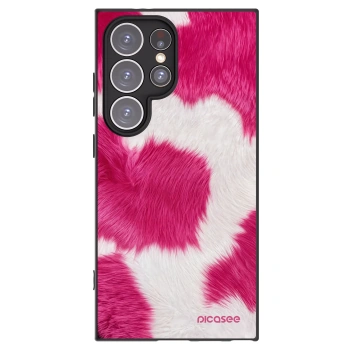 Picasee silikonski črni ovitek za Samsung Galaxy S24 Ultra S928B 5G - Pink Moo