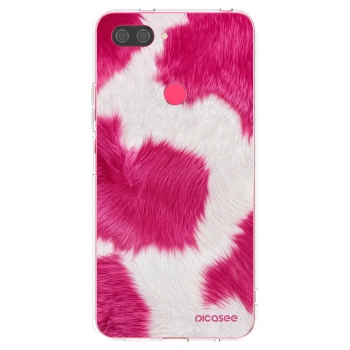 Picasee silikonski prozorni ovitek za Xiaomi Mi 8 Lite - Pink Moo