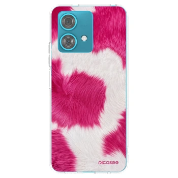 Picasee silikonski prozorni ovitek za Motorola Edge 40 Neo - Pink Moo
