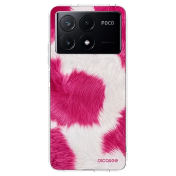 Picasee silikonski prozorni ovitek za Xiaomi Poco X6 Pro - Pink Moo