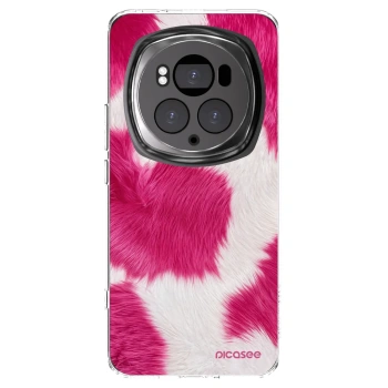 Picasee silikonski prozorni ovitek za Honor Magic6 Pro - Pink Moo