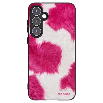 Picasee silikonski črni ovitek za Samsung Galaxy A55 5G A556B - Pink Moo