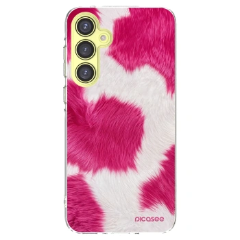 Picasee silikonski prozorni ovitek za Samsung Galaxy A35 5G A356B - Pink Moo