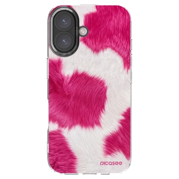 Picasee silikonski prozorni ovitek za Apple iPhone 16 - Pink Moo