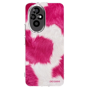 Picasee silikonski prozorni ovitek za Honor 200 Pro 5G - Pink Moo