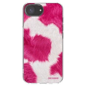 Picasee silikonski prozorni ovitek za Apple iPhone 16e - Pink Moo