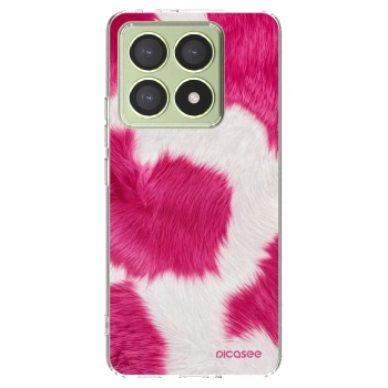 Picasee silikonski prozorni ovitek za Xiaomi 14T - Pink Moo