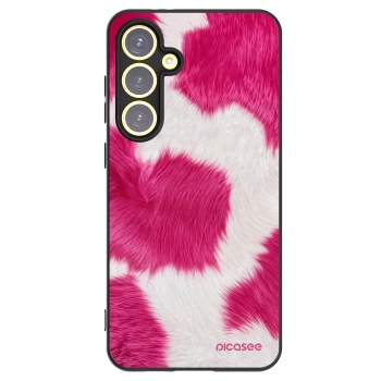Picasee silikonski črni ovitek za Samsung Galaxy S24 FE S721B - Pink Moo