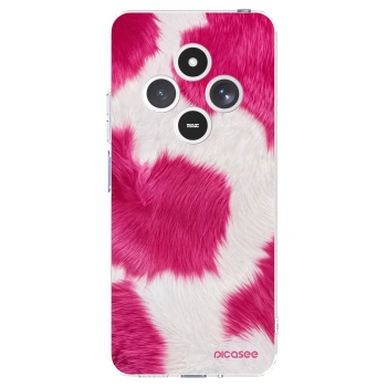 Picasee silikonski prozorni ovitek za Xiaomi Redmi 14C - Pink Moo