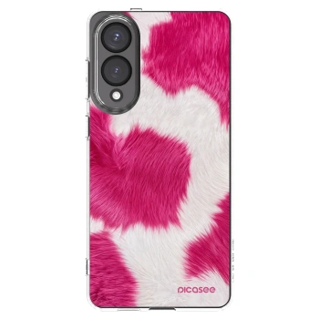 Picasee silikonski prozorni ovitek za Samsung Galaxy S25 Edge 5G - Pink Moo