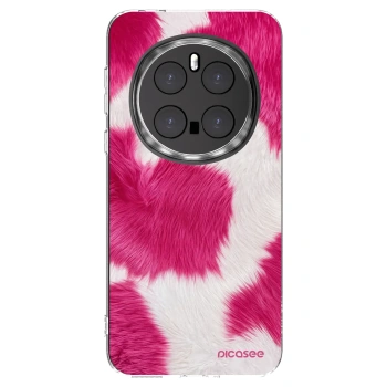 Picasee silikonski prozorni ovitek za Honor Magic7 Pro 5G - Pink Moo