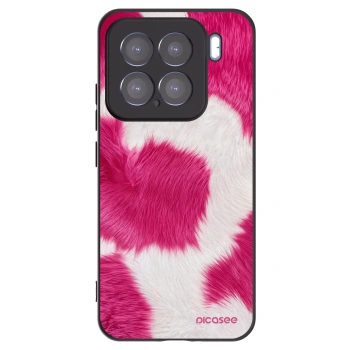Picasee silikonski črni ovitek za Xiaomi 15 - Pink Moo