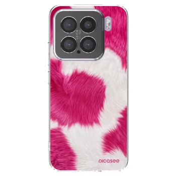 Picasee silikonski prozorni ovitek za Xiaomi 15 - Pink Moo