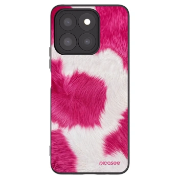 Picasee silikonski črni ovitek za Honor X8c - Pink Moo