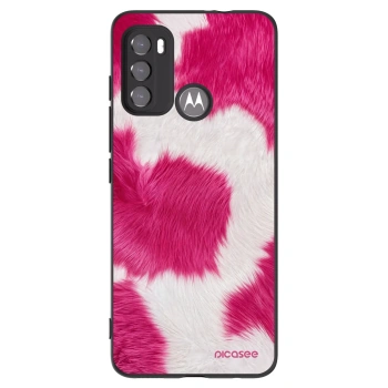Picasee silikonski črni ovitek za Motorola Edge 60 5G - Pink Moo