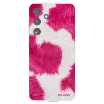 Picasee silikonski prozorni ovitek za Samsung Galaxy S25 FE 5G - Pink Moo