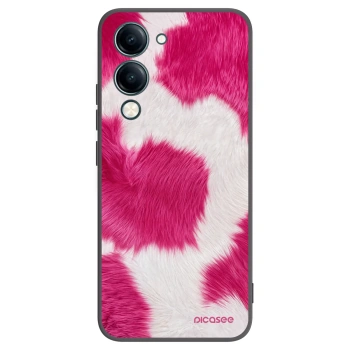 Picasee silikonski črni ovitek za Vivo Y29s 5G - Pink Moo