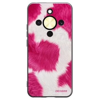 Picasee silikonski črni ovitek za Honor Magic8 Lite 5G - Pink Moo