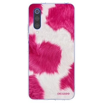 Picasee silikonski prozorni ovitek za Xiaomi Mi 9 SE - Pink Moo