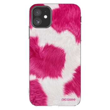Picasee silikonski prozorni ovitek za Apple iPhone 11 - Pink Moo